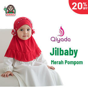 Jilbaby Merah Pompom