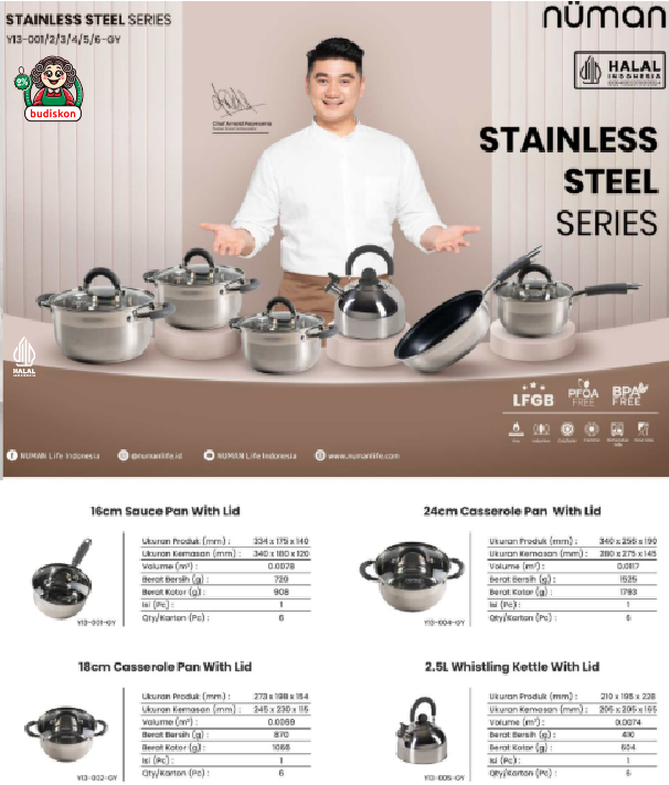 Sauce Pan With Lid (Gray)